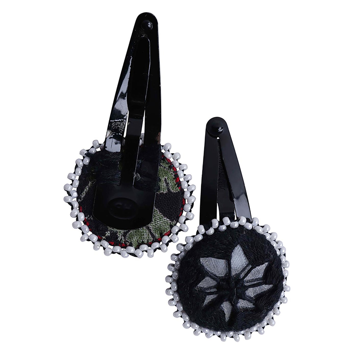 Artisanal Elegance: Handcrafted Tic Tac Pins by Divyang & Rural Women- Black.