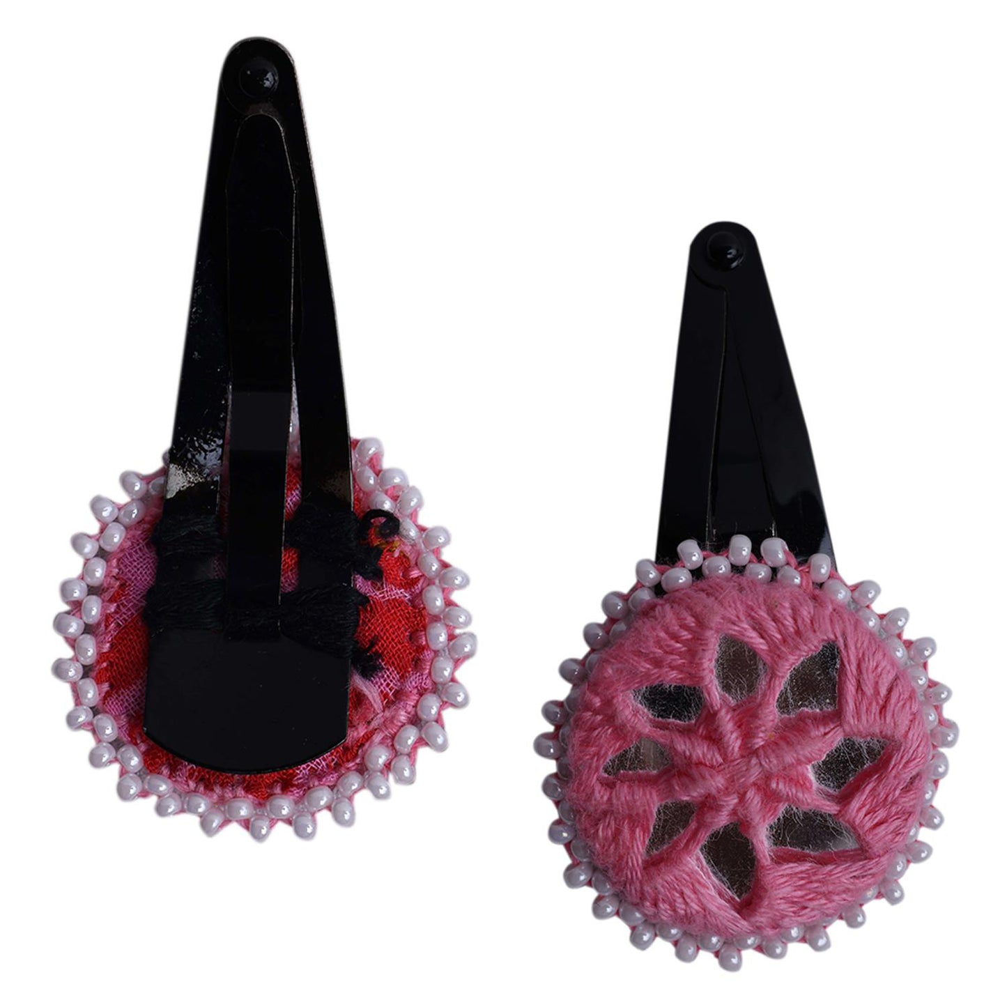Artisanal Elegance: Handcrafted Tic Tac Pins by Divyang & Rural Women- Light Pink